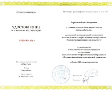 Основы частной психологической практики